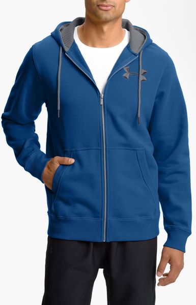 Under Armour Storm Loose Fit Zip Hoodie in Blue for Men (empire blue ...