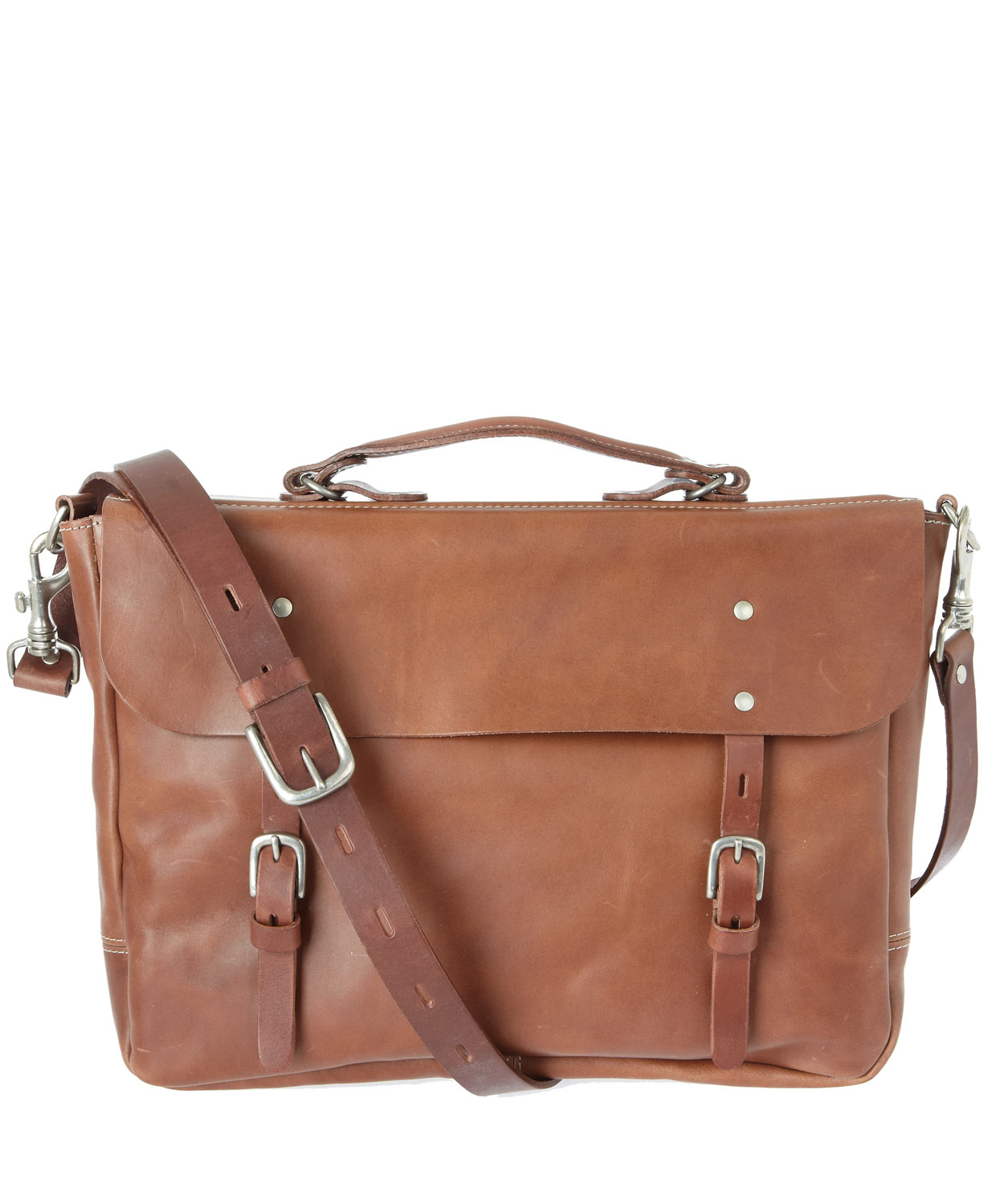 Lyst - Ally Capellino Tan Leather Richard Satchel in Brown for Men