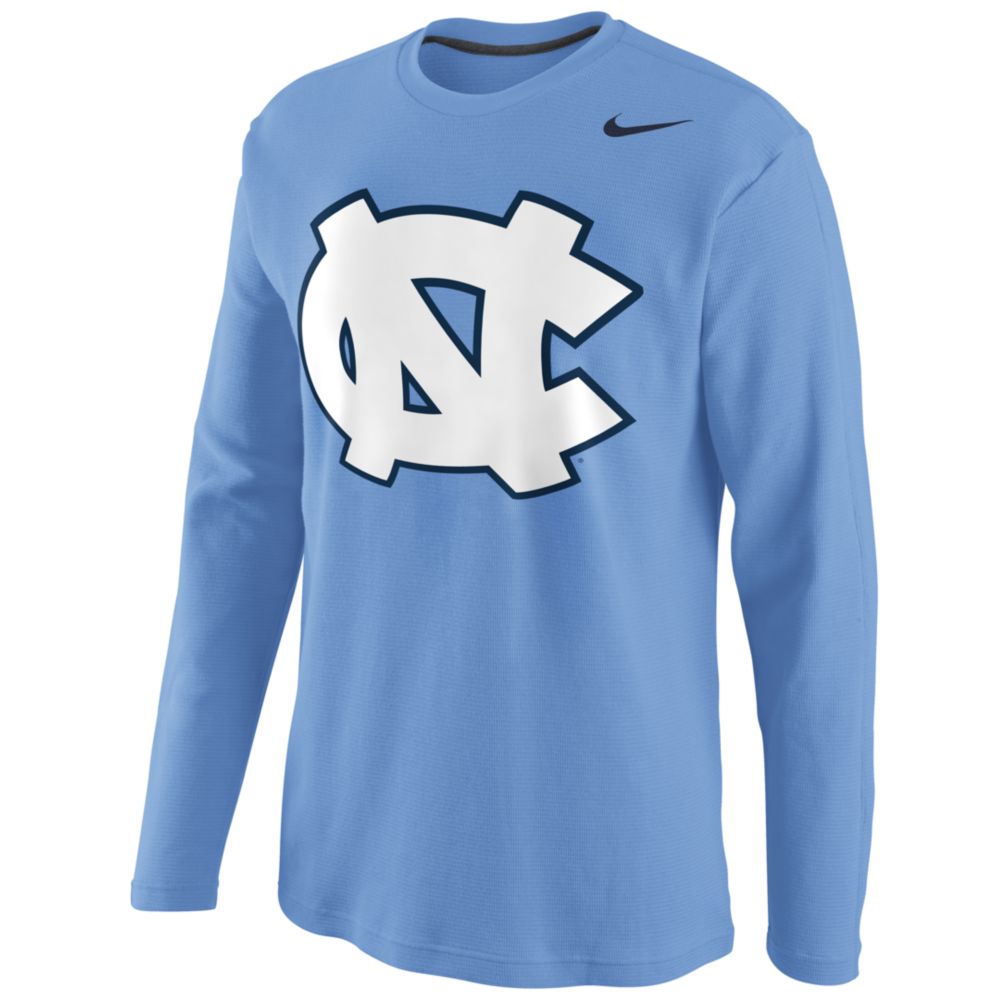 Nike North Carolina Tar Heels Thermal Shirt in Blue for Men | Lyst