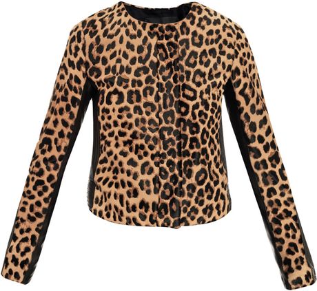 A.l.c. Leopard Fur Savile Jacket in Natural in Animal (natural) | Lyst