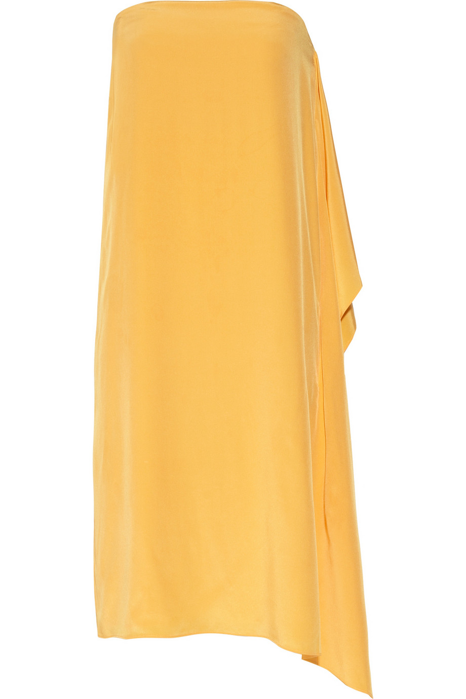 Lyst - Tibi Strapless Silk Mini Dress in Yellow