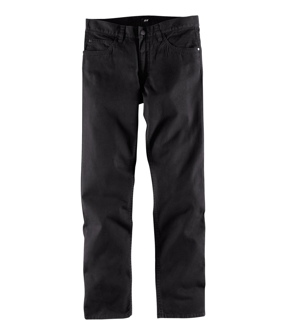 h&m black cargo trousers