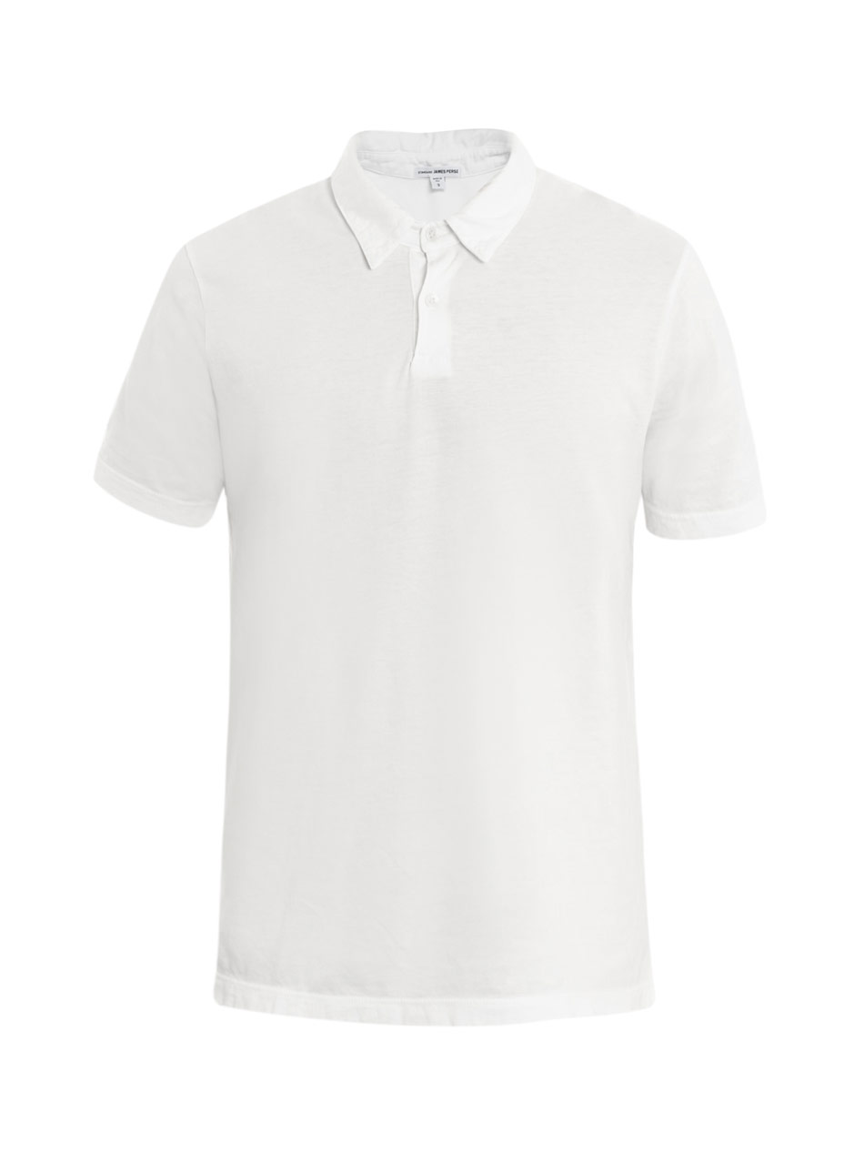 James Perse Supima Cotton Standard Polo Shirt in White for Men | Lyst