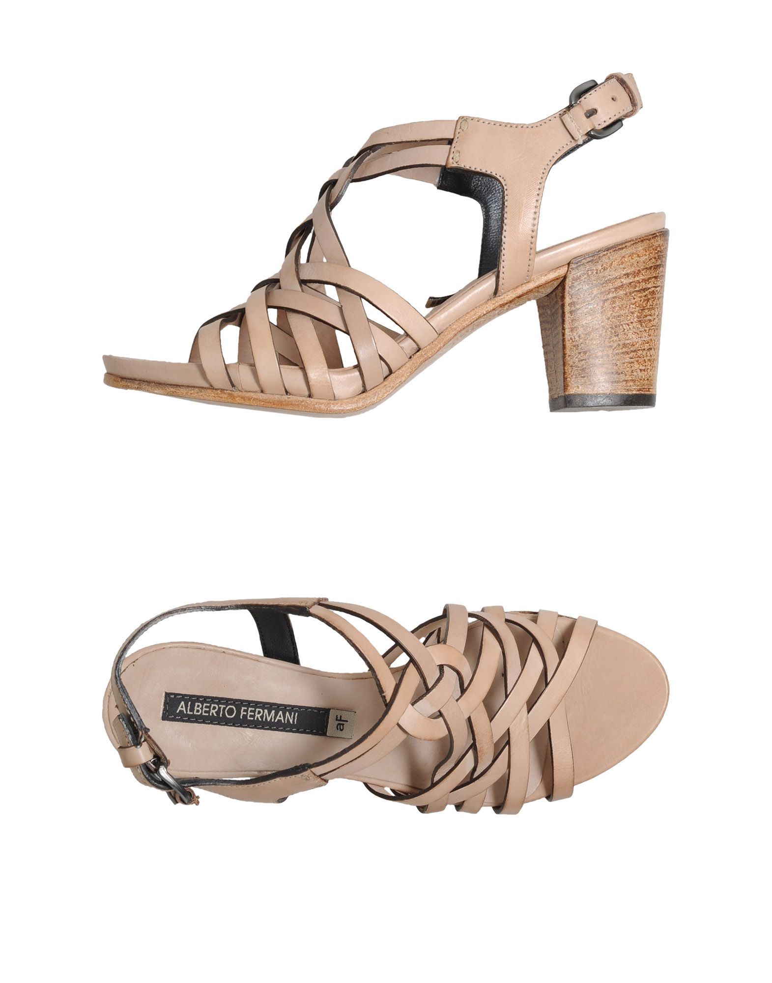 Alberto Fermani Platform Sandals in Beige | Lyst