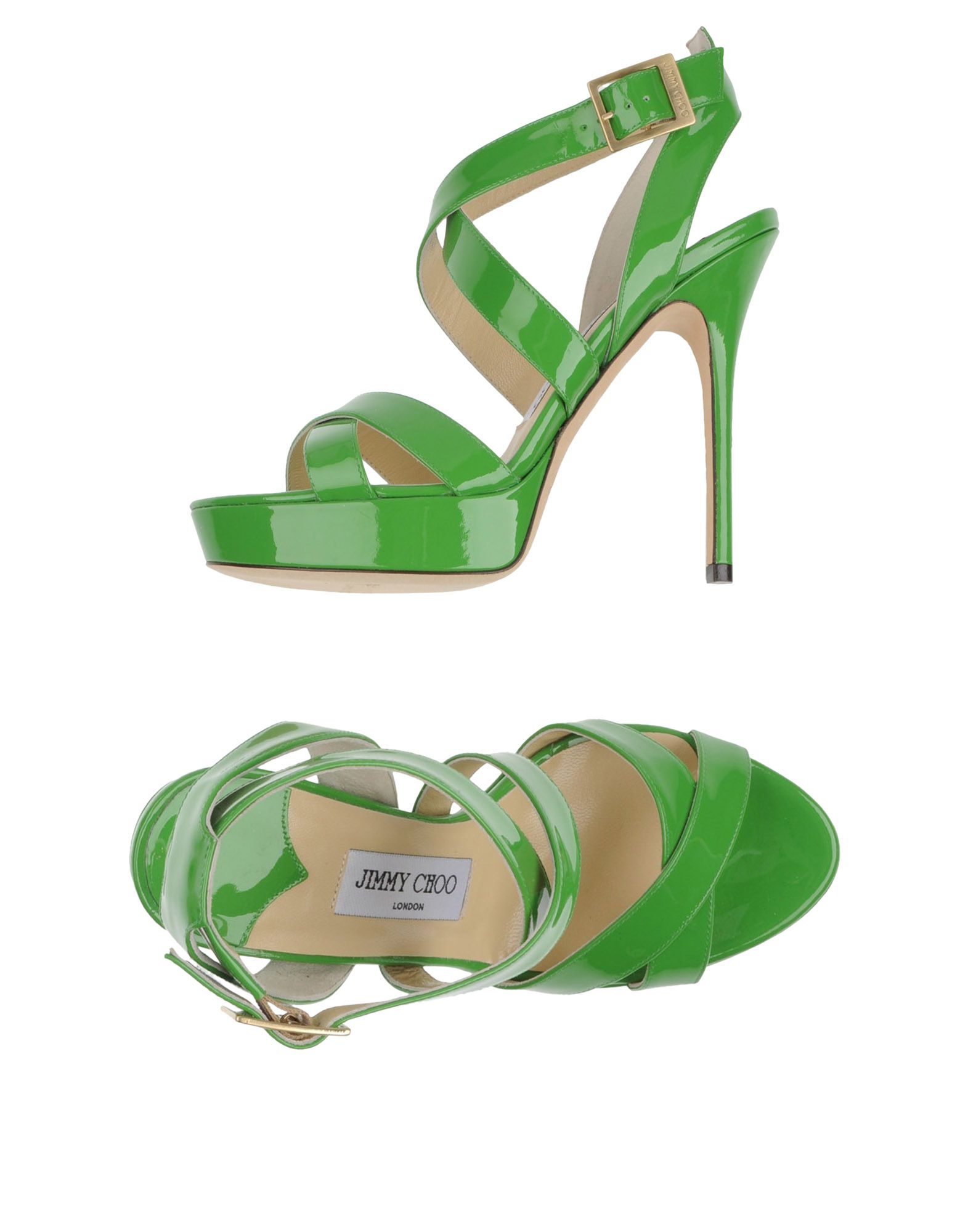 Jimmy Choo Platform Sandals in Green | Lyst