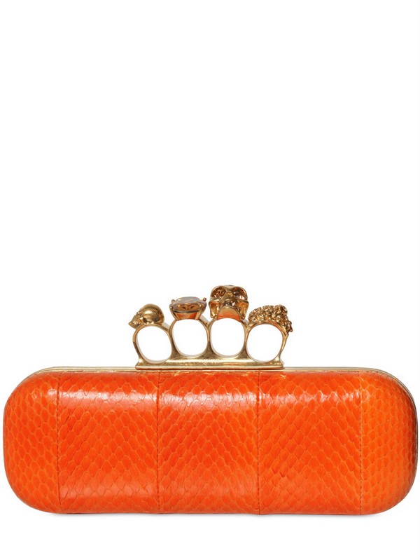 alexander mcqueen orange bag