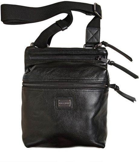 Dolce & Gabbana Grained Leather Cross Body Bag in Black for Men | Lyst