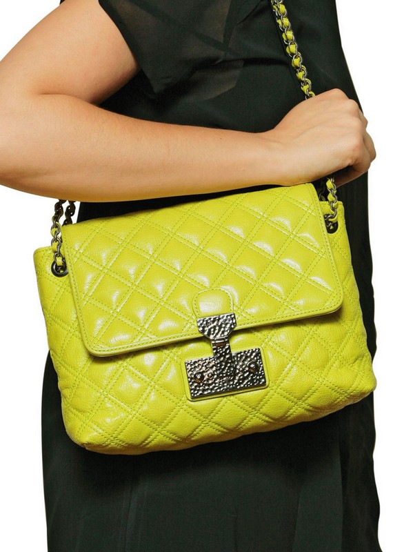 Lyst Marc jacobs The Large Single Iconic Leather Bag in Yellow