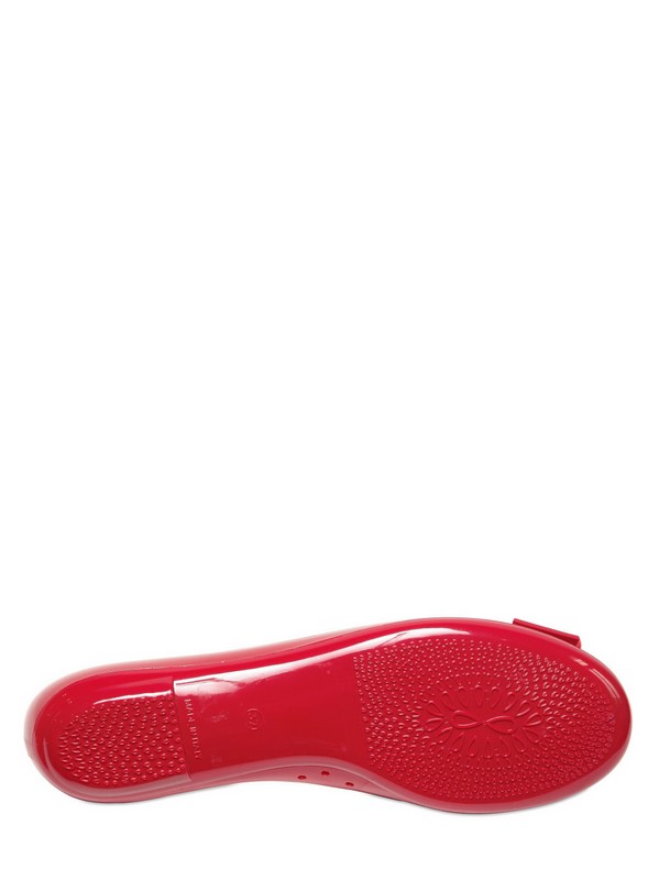 Red valentino Rubber Ballerina Flats in Red | Lyst