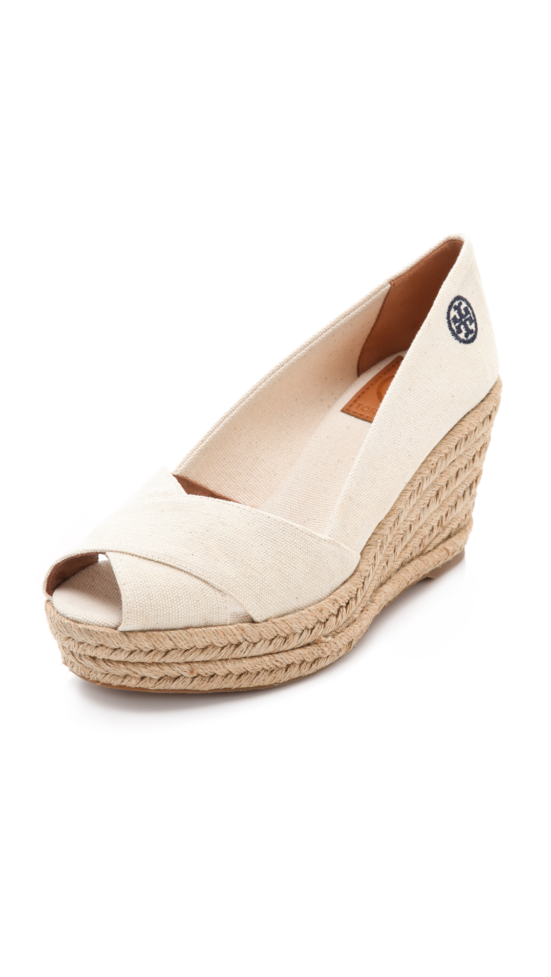 Tory Burch Filipa Wedge Espadrilles in Beige | Lyst