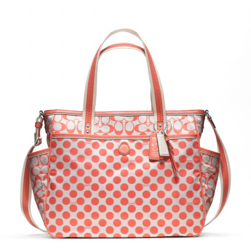 Orange Coach Diaper Bag