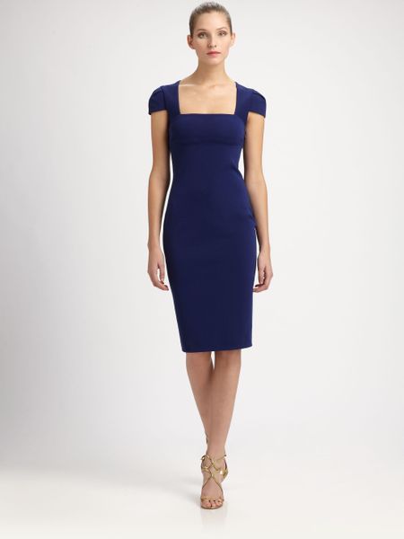 Emilio Pucci Milano Dress in Blue (navy) | Lyst