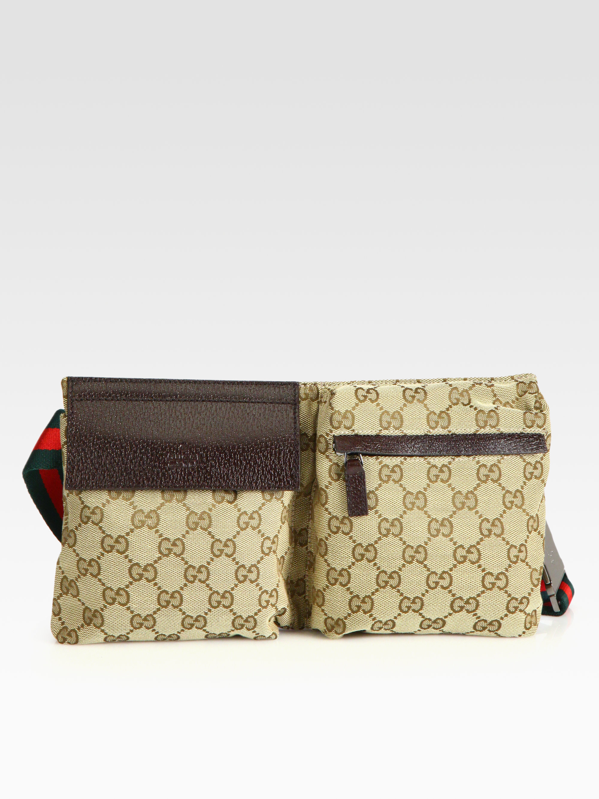 Lyst Gucci  Gg Canvas Belt  Bag in Natural for Men