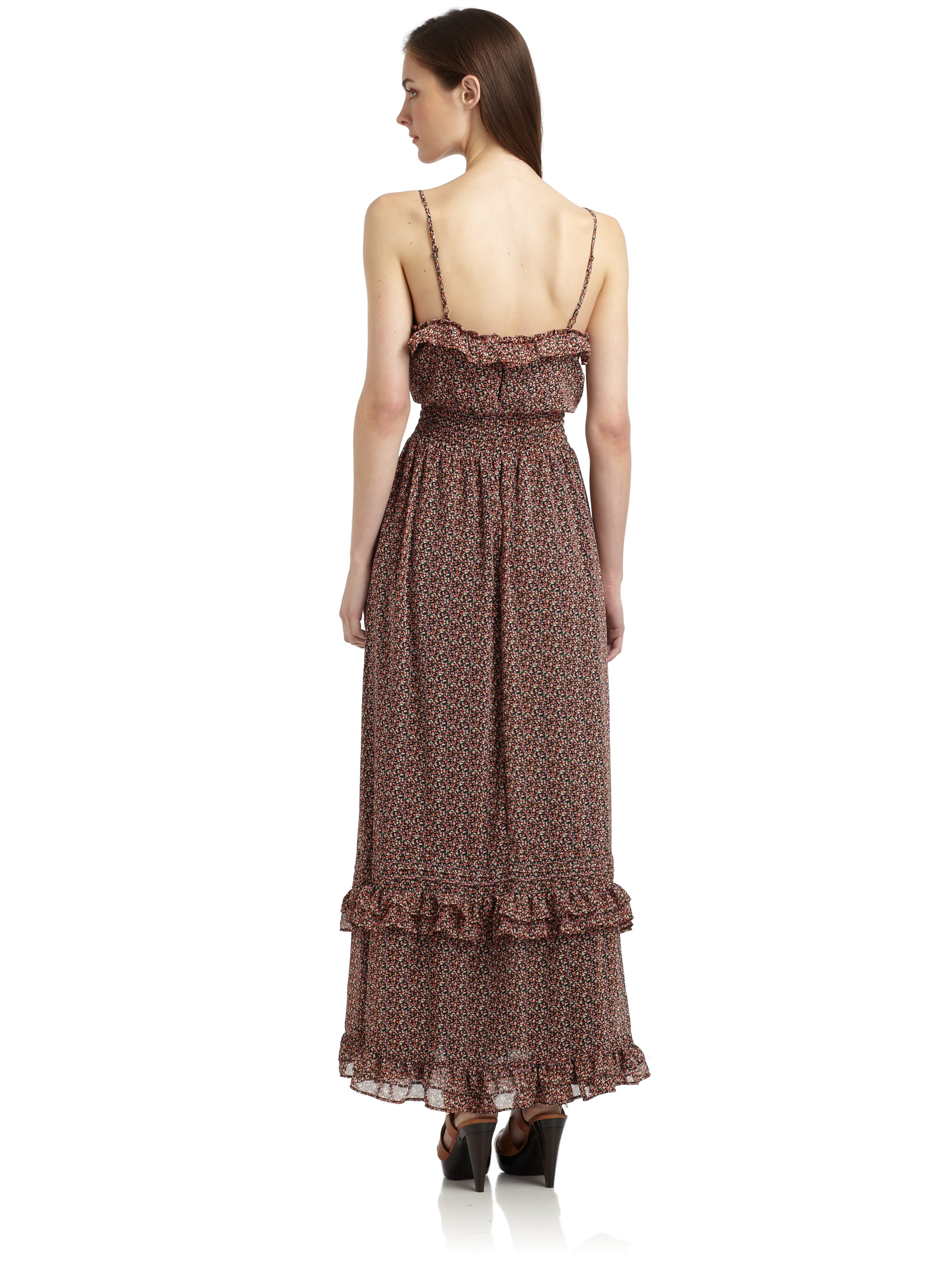 Lyst Pjk Patterson J. Kincaid St Tropez Maxi Dress in Brown