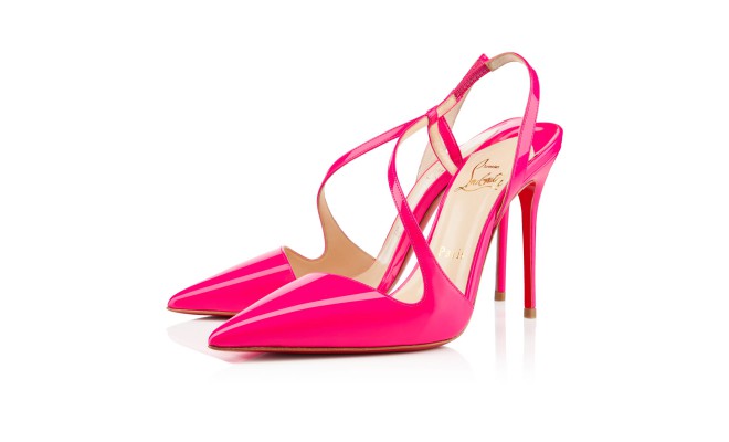 Lyst - Christian Louboutin Strappy Heel Sandal in Pink