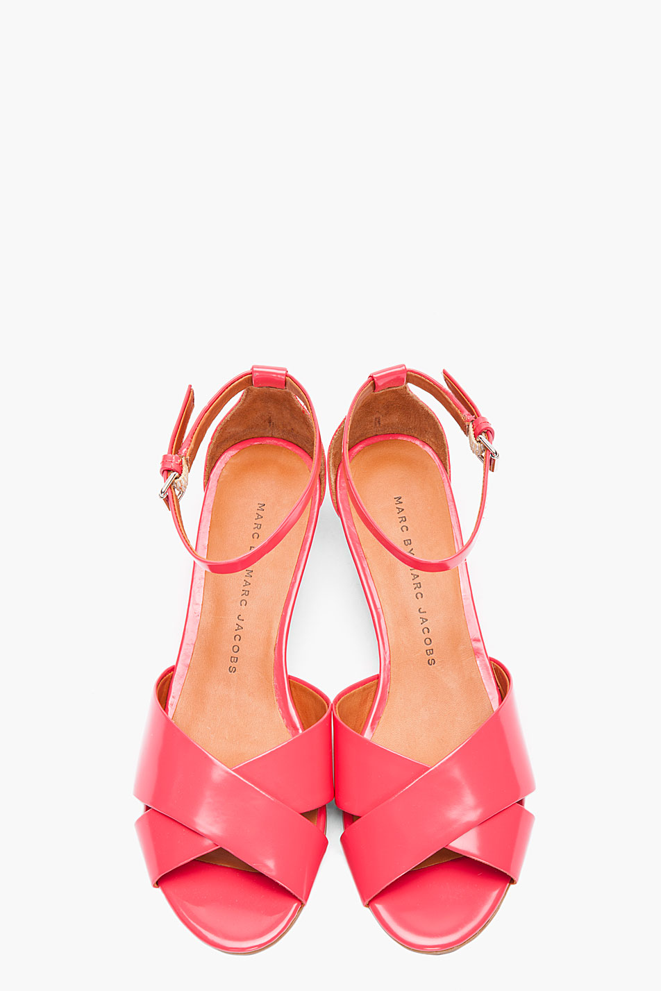 coral low heels