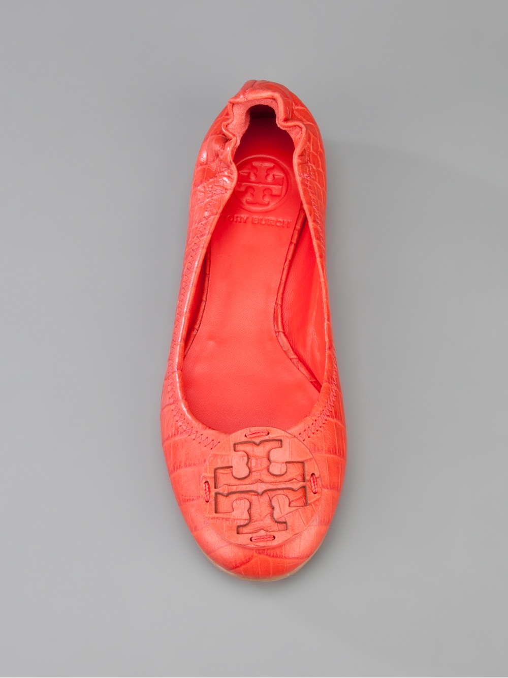 tory burch red patent flats