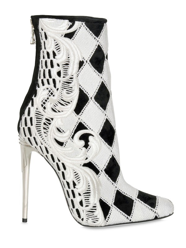 balmain white boots