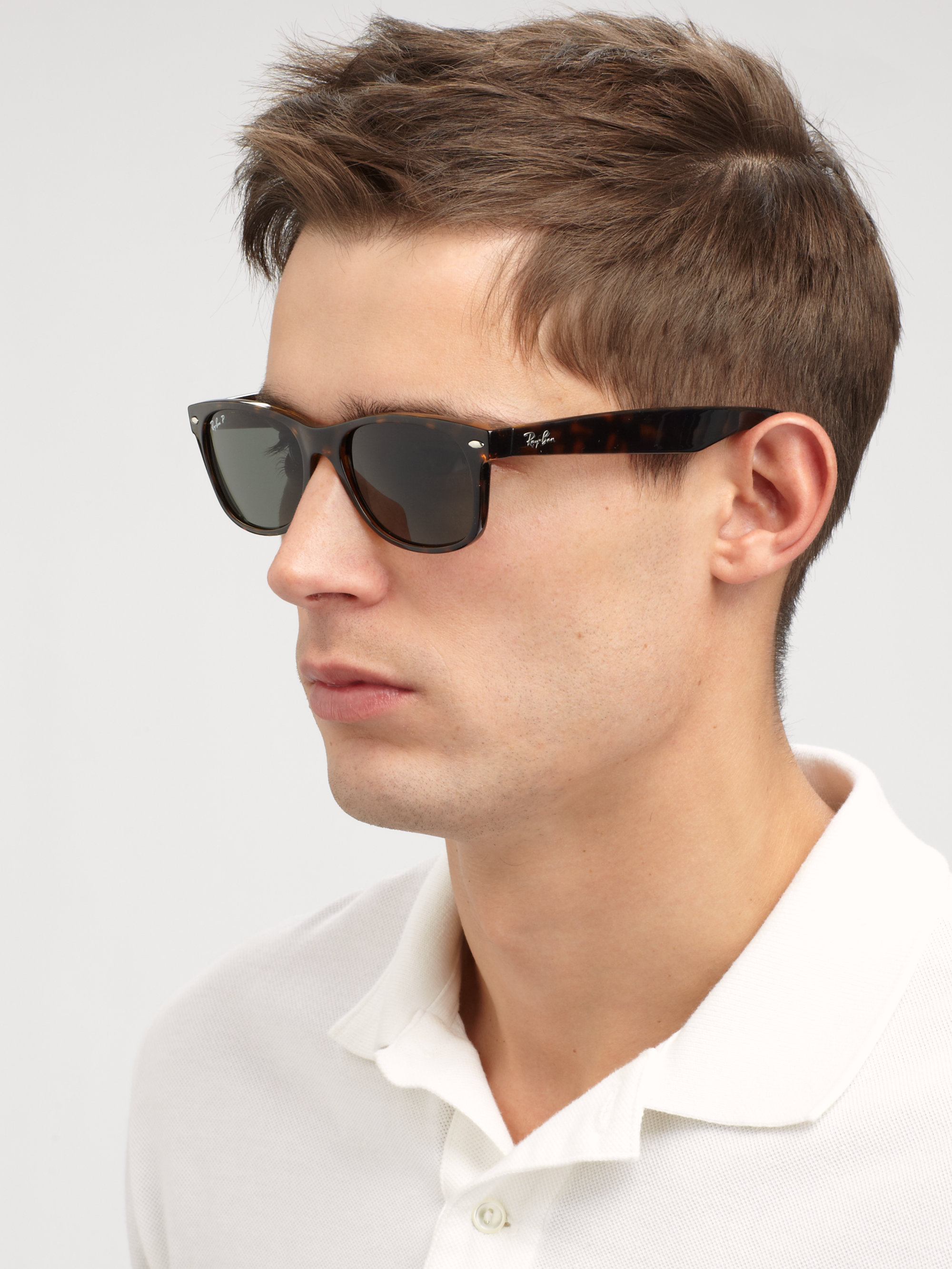 Ray-ban New Wayfarer Sunglasses in Green for Men | Lyst