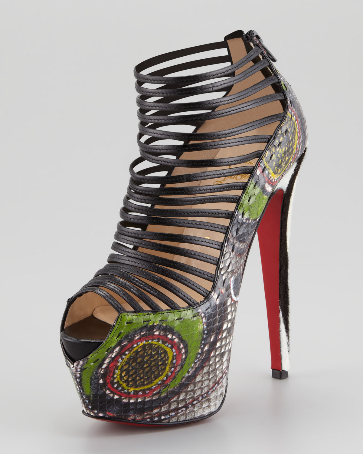louboutin strappy shoes