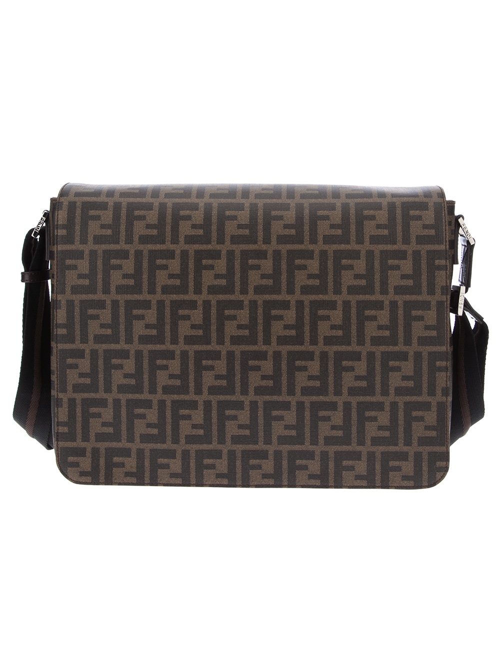 Fendi Monogram Messenger Bag in Brown for Men | Lyst