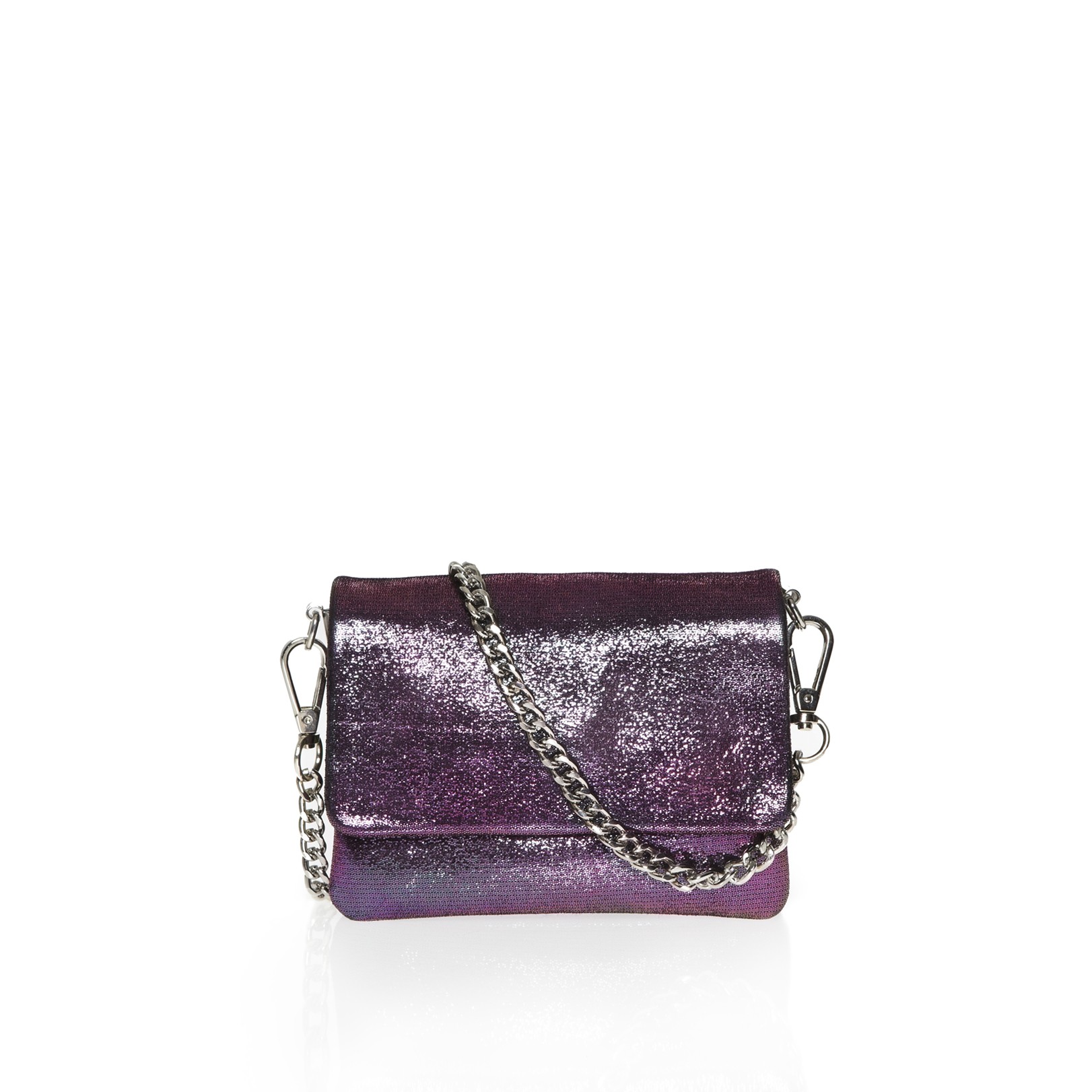 Kg Kurt Geiger Lollidrop Mini Chain Bag in Purple (black) | Lyst