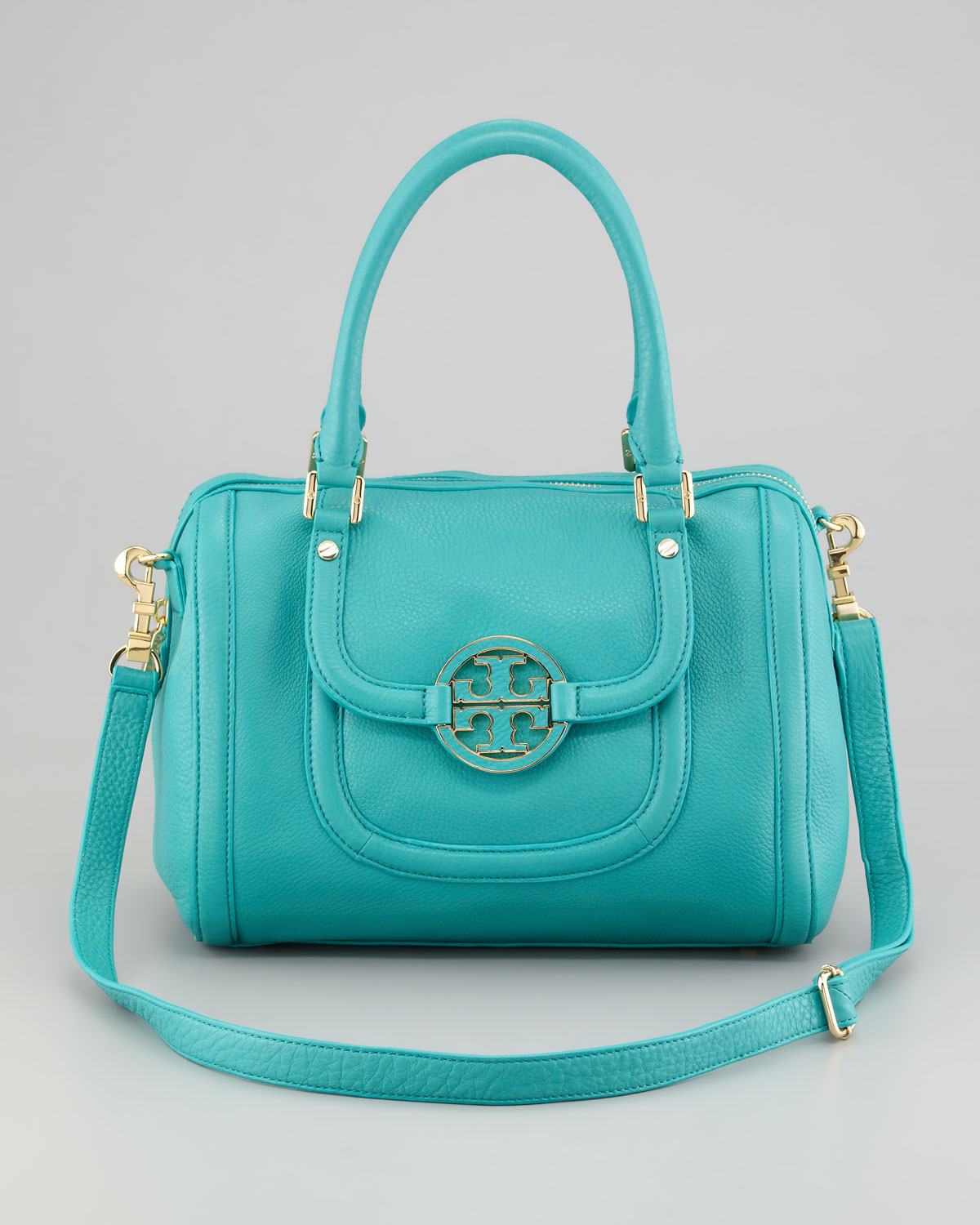 tory burch blue satchel