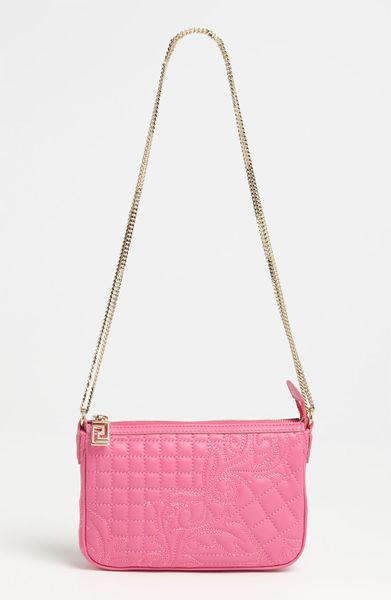 Versace Leather Crossbody Bag in Pink (fuchsia) | Lyst