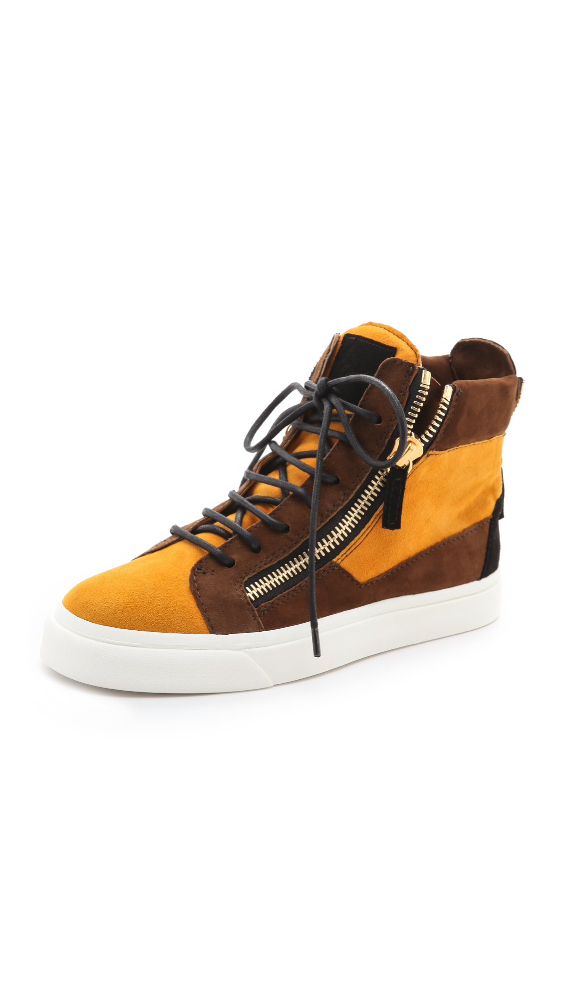 giuseppe zanotti yellow sneakers