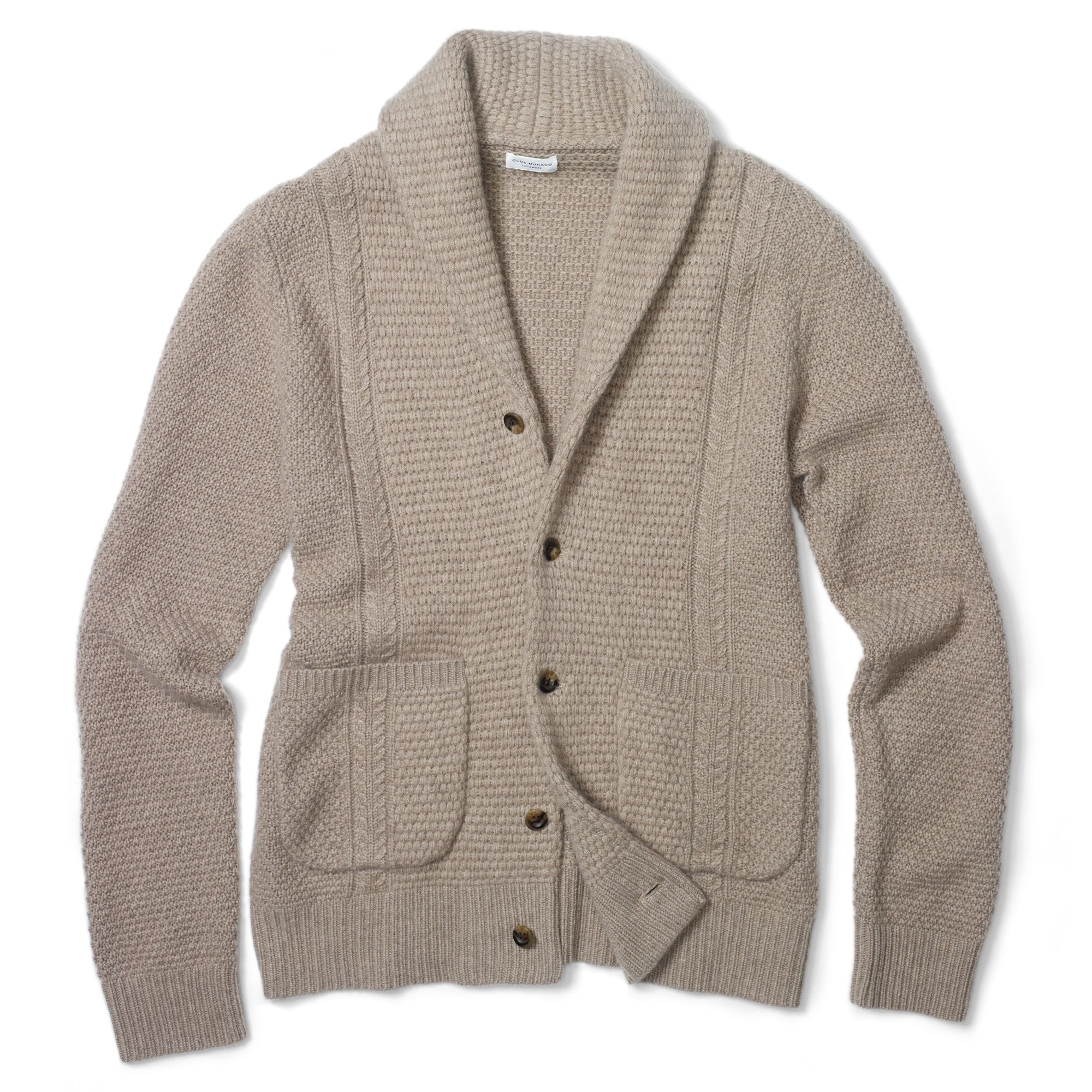 Lyst - Club Monaco Cole Cashmere Shawl Cardigan in Natural for Men