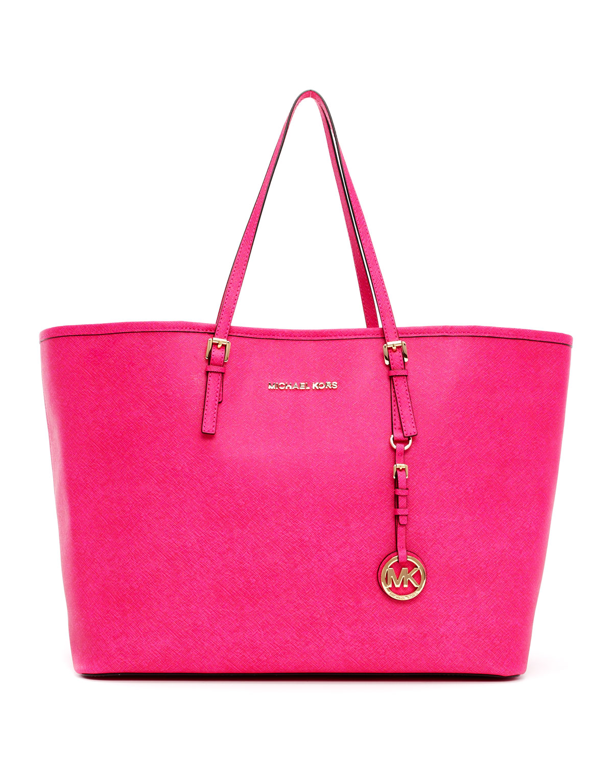 michael kors jet set tote pink