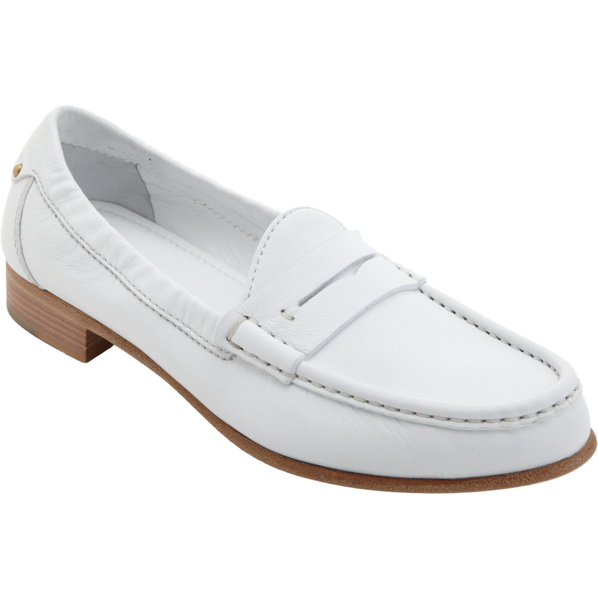 Sergio Rossi Penny Loafer in White | Lyst