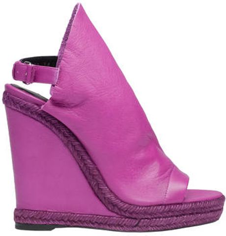 Balenciaga Glove Espadrille Wedge Shoes Bougainvillier in Purple ...