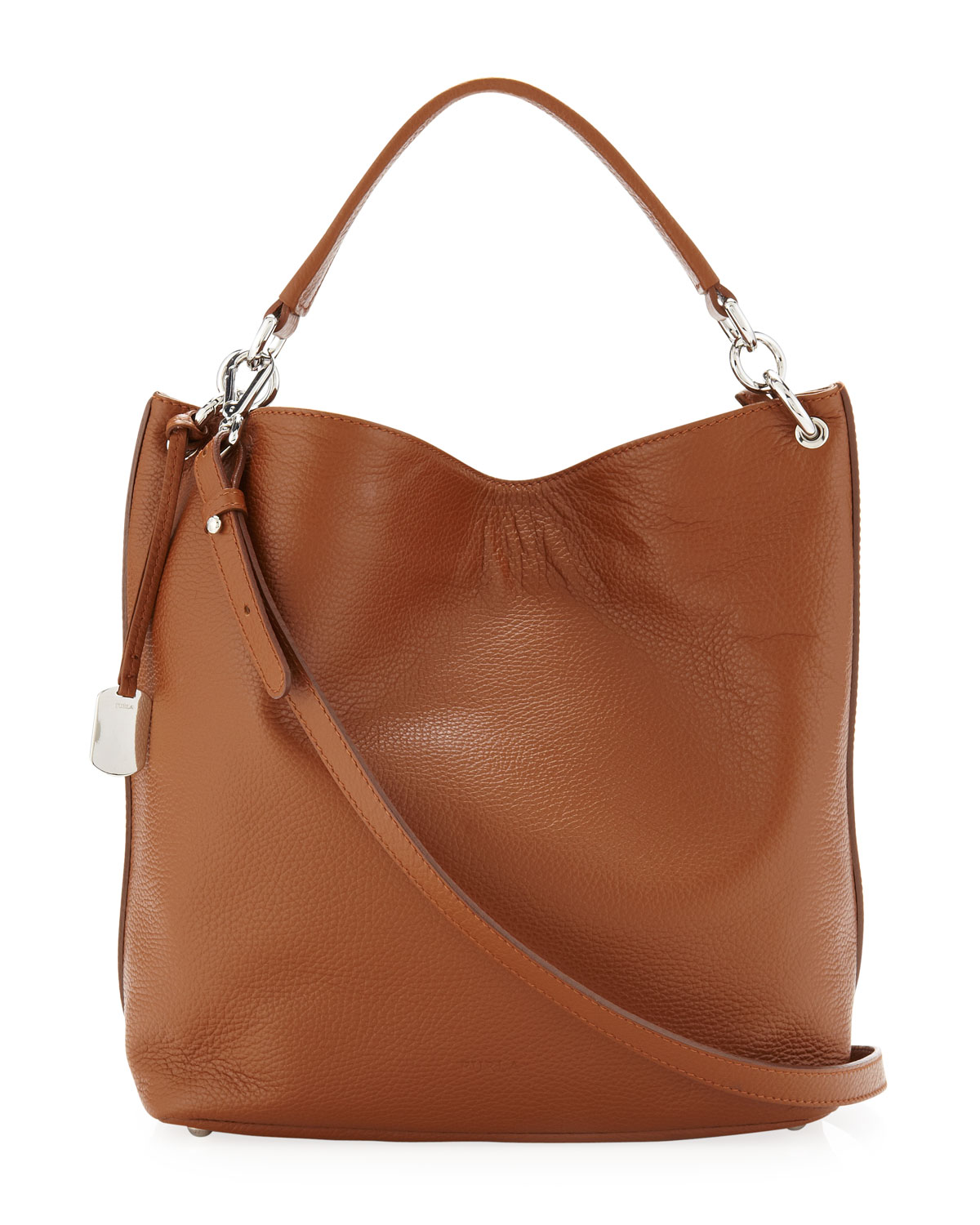 Furla Zaffiro Hobo Bag in Brown (sandalo) | Lyst