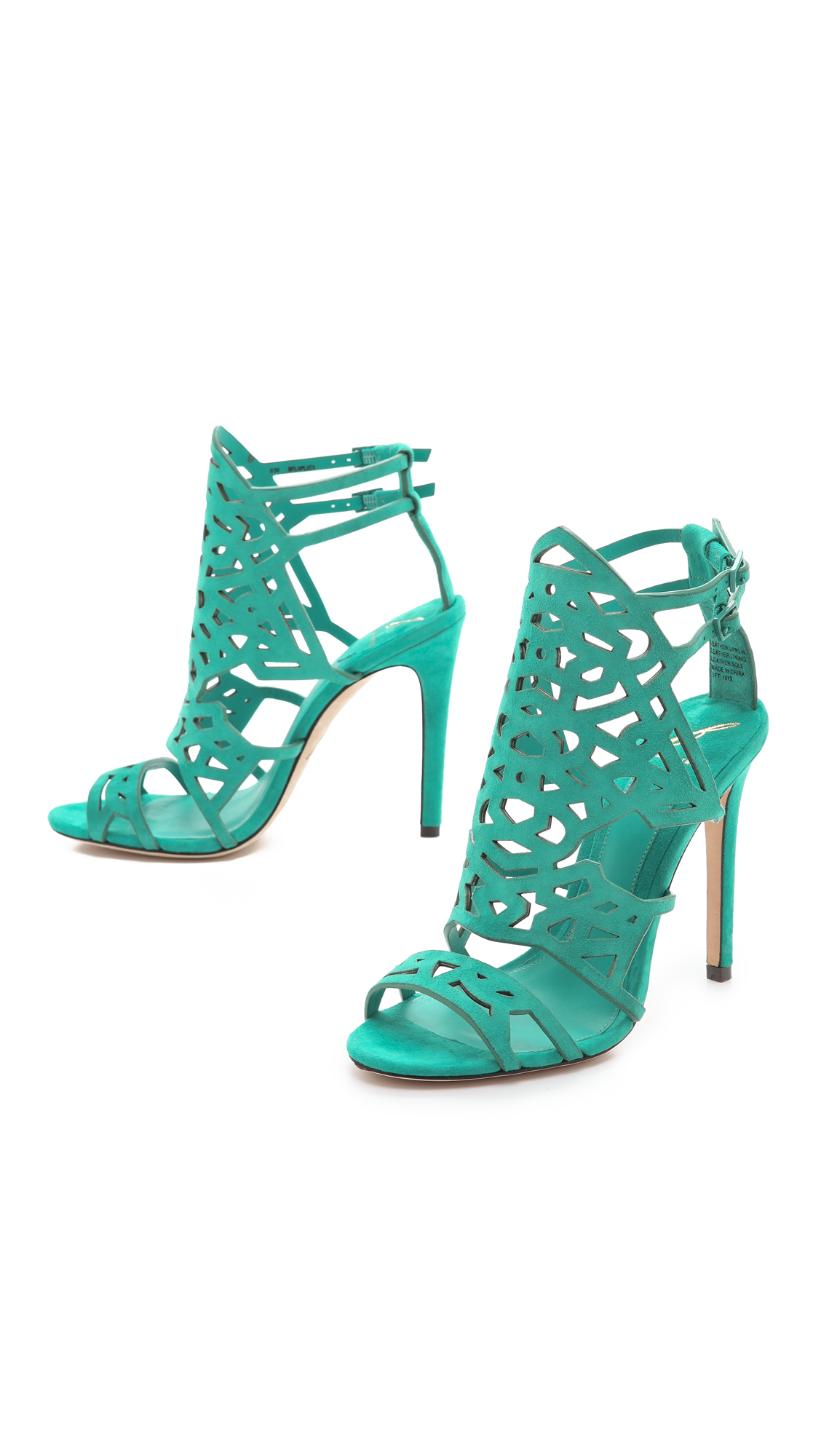 B brian atwood Laplata Sandals in Green | Lyst