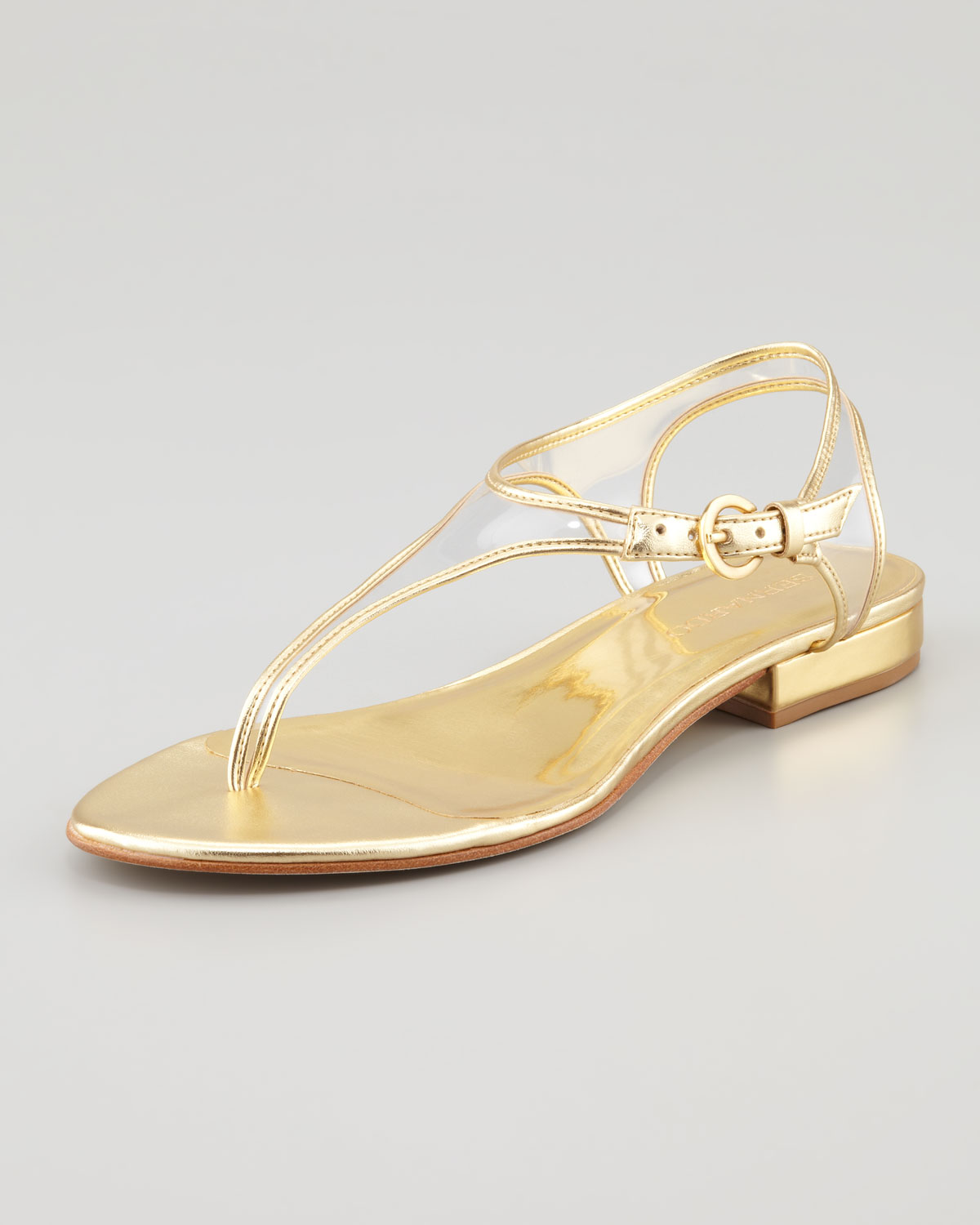 Bernardo Flat Sandal in Metallic | Lyst