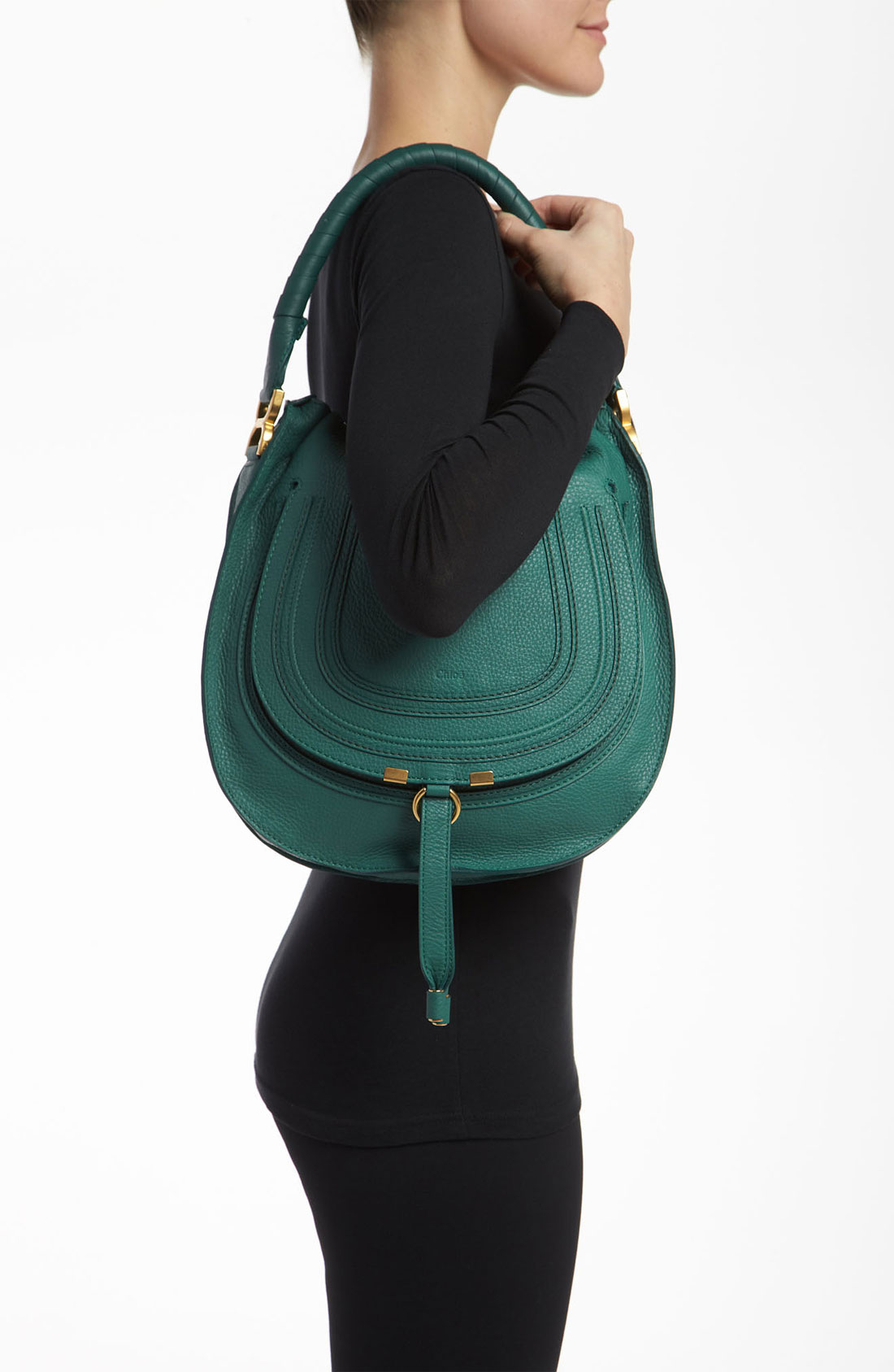 chloe elsie mini shoulder bag - Chlo Marcie Medium Leather Hobo in Green (emerald coast) | Lyst