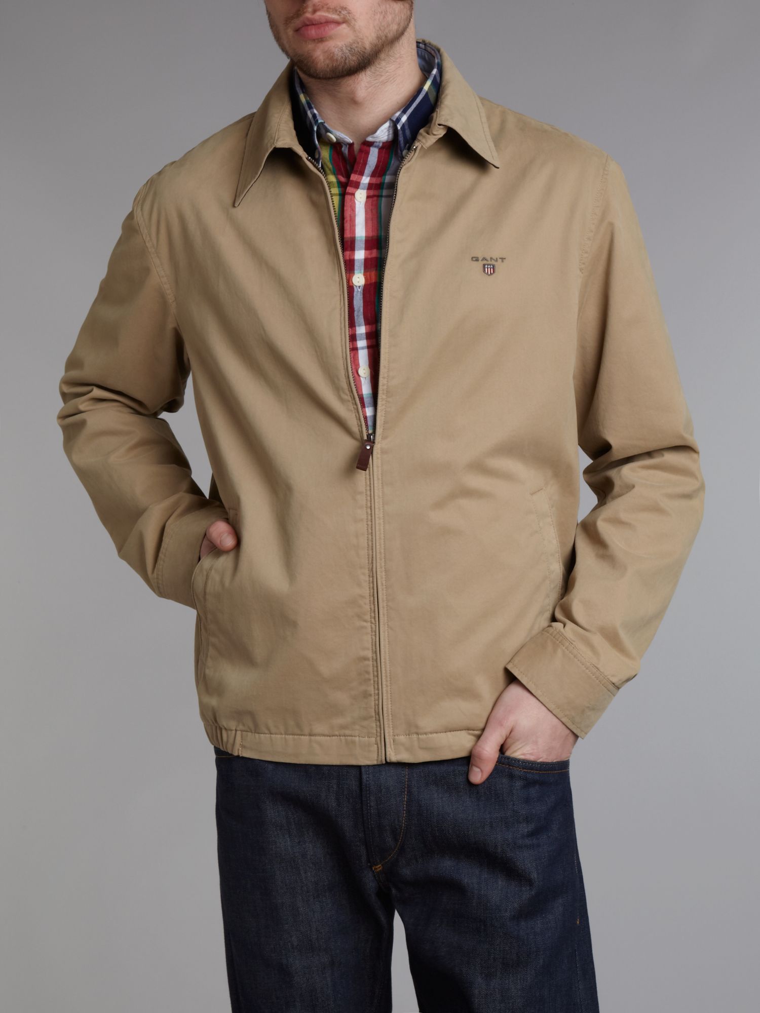 Gant The Windcheater Jacket in Natural for Men | Lyst