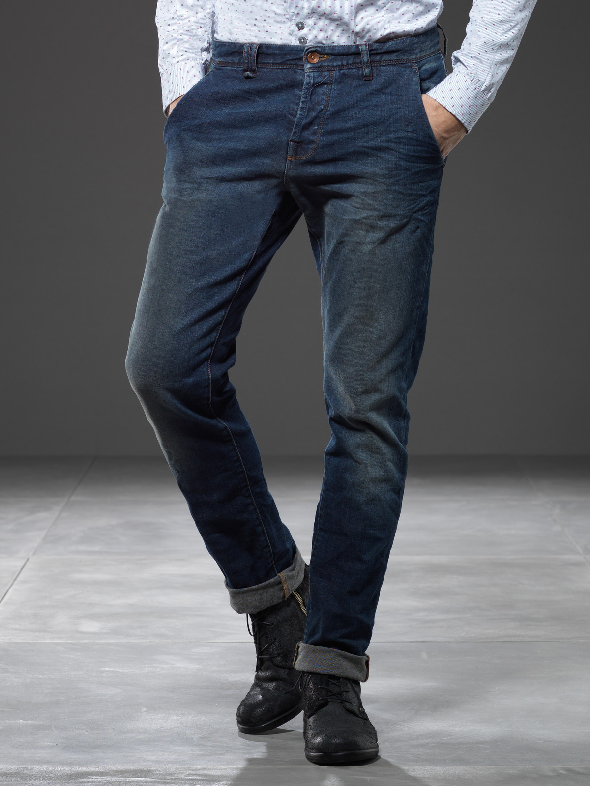 Jean Skinny Homme Pepe Jeans - Taille Régulière, Denim Powerflex Gris, Technologie Wiser Wash