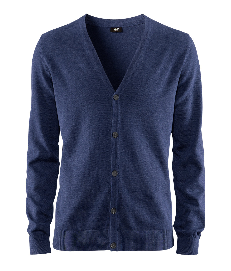 H&M Cardigan in Blue for Men - Lyst