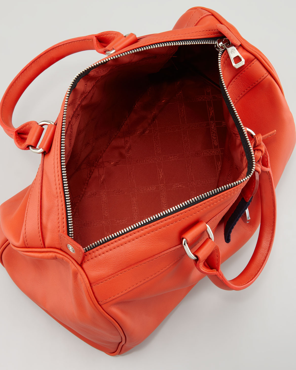 Lyst Longchamp Sultan Leather Bowler Bag Paprika In Red Gallery