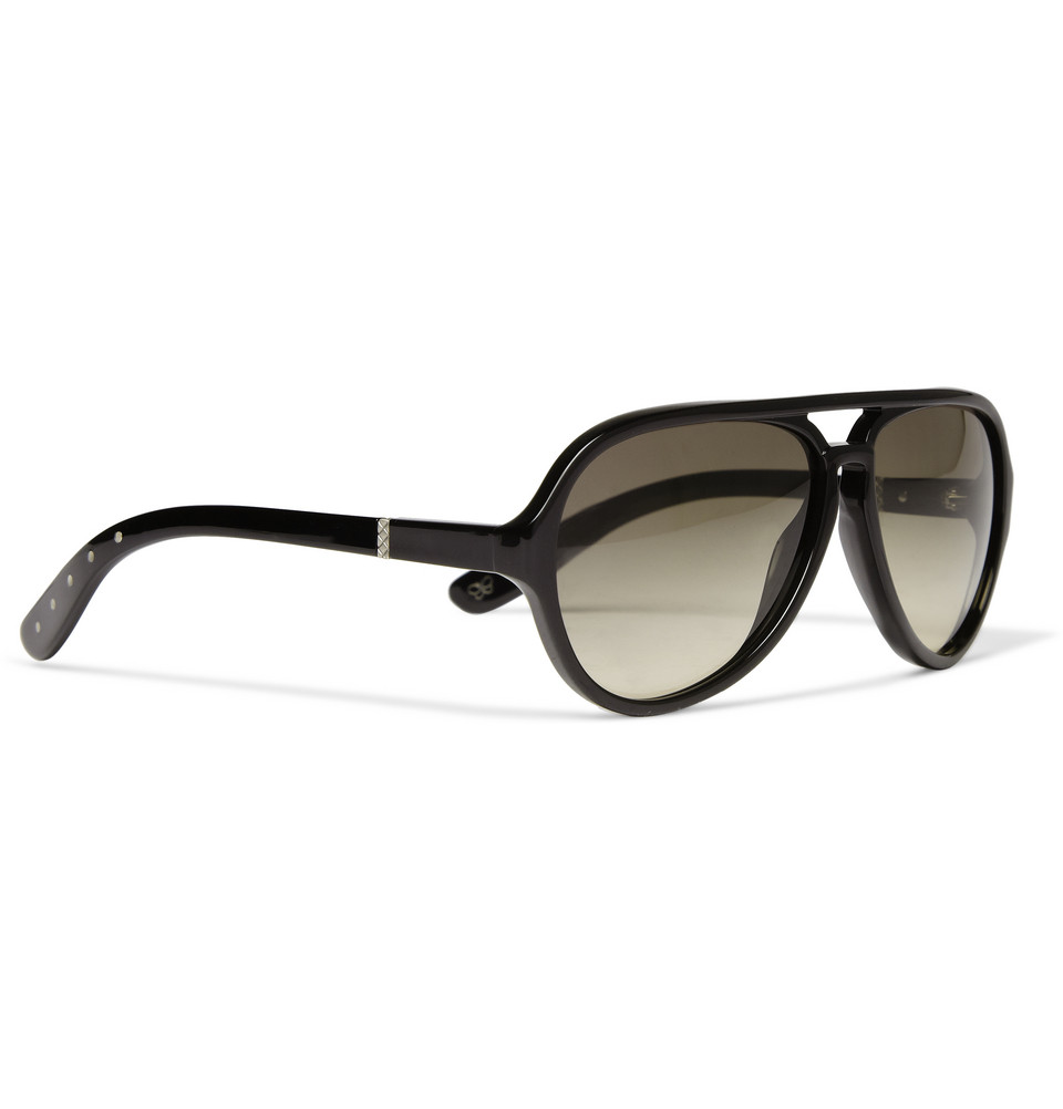 Bottega Veneta Aviator Sunglasses In Black For Men Lyst