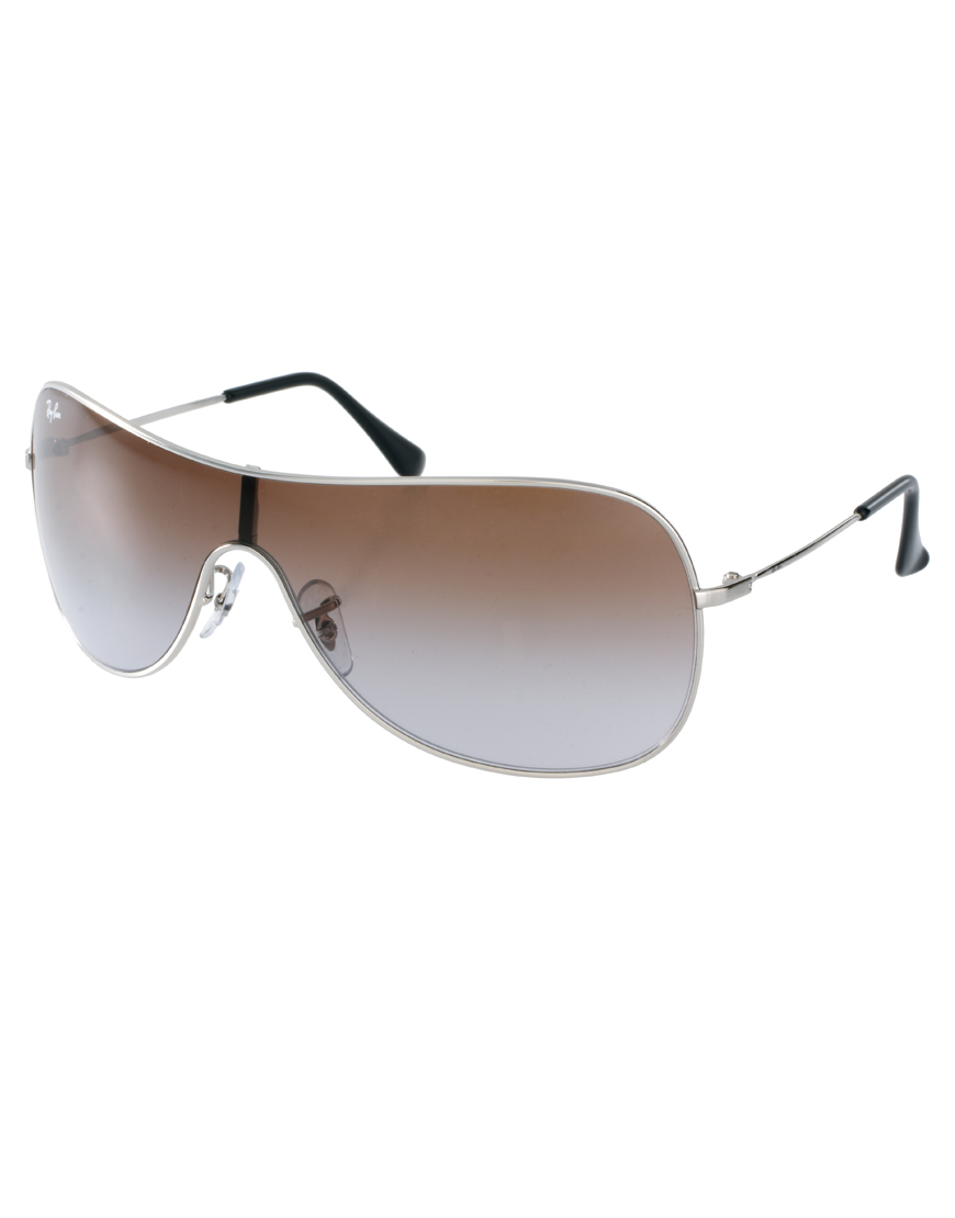 ray ban silver silver visor sunglasses product 1 5918952 919169189