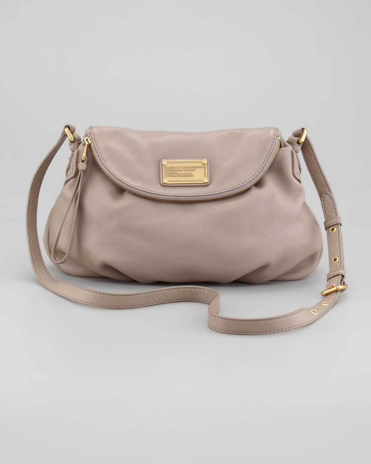 Marc by marc jacobs Classic Q Natasha Crossbody Bag in Beige (cement (taupe)) | Lyst