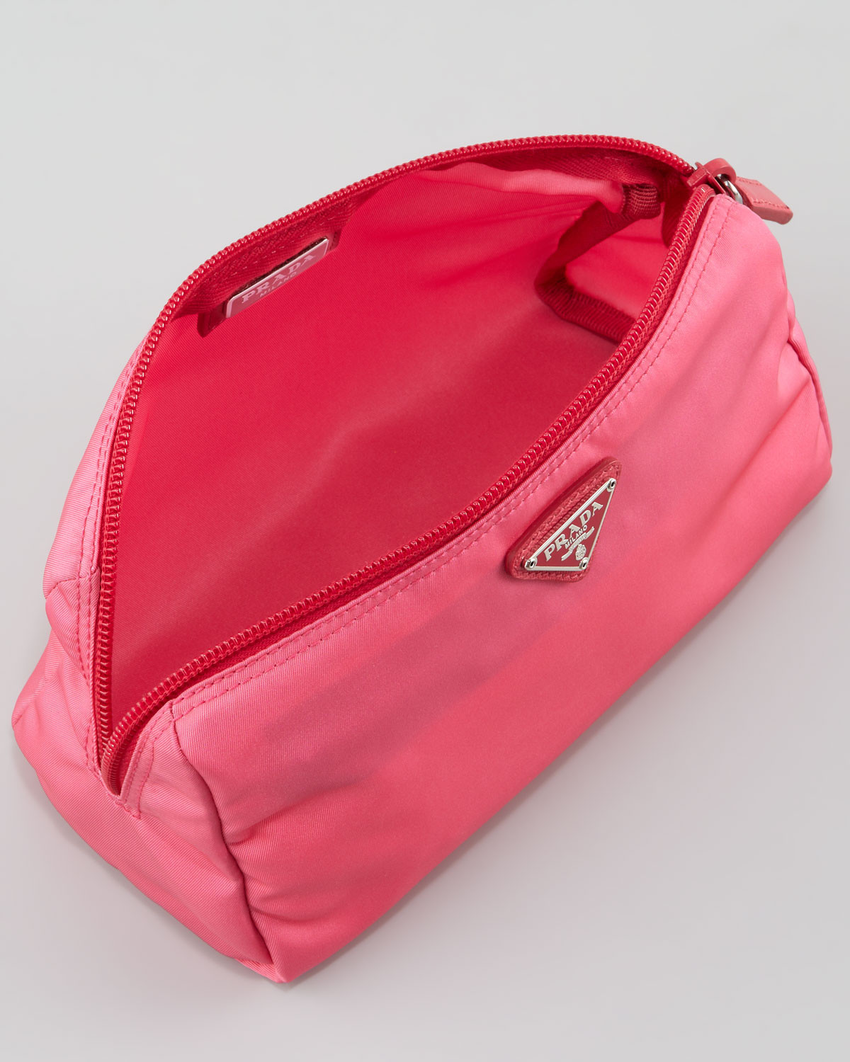 Lyst Prada Vela Cosmetic Bag In Pink Gallery