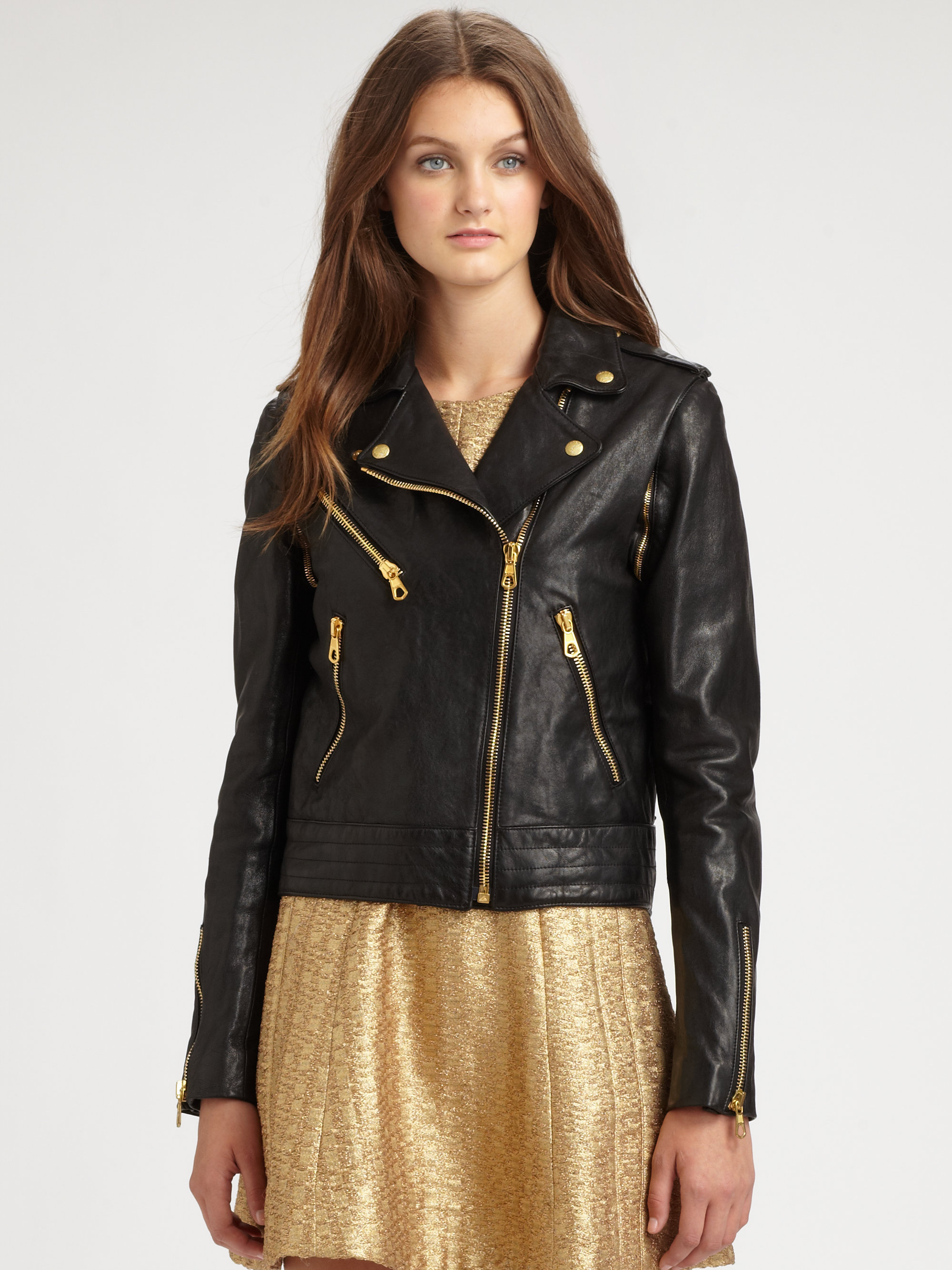 Lyst Rag Bone Bowery Convertible Leather Jacket In Black Gallery