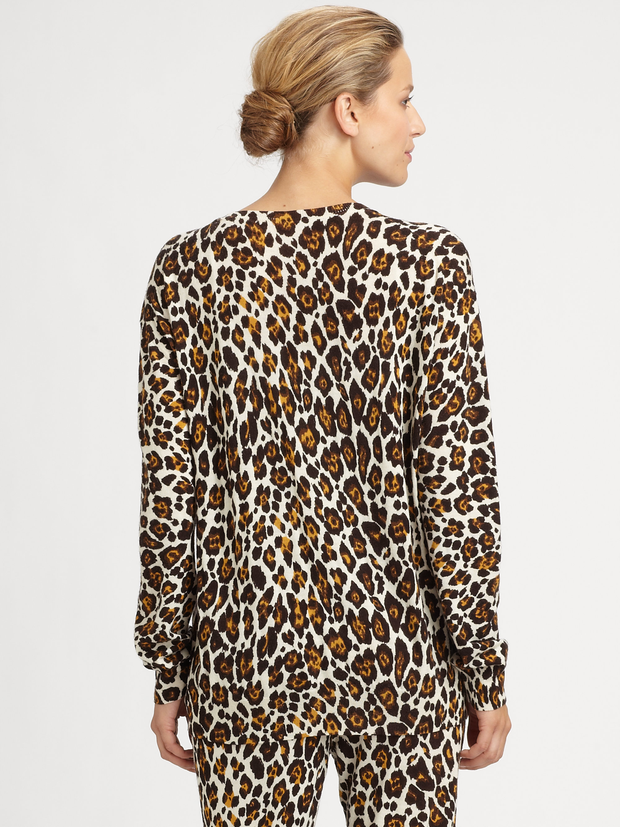stella mccartney leopard jumper