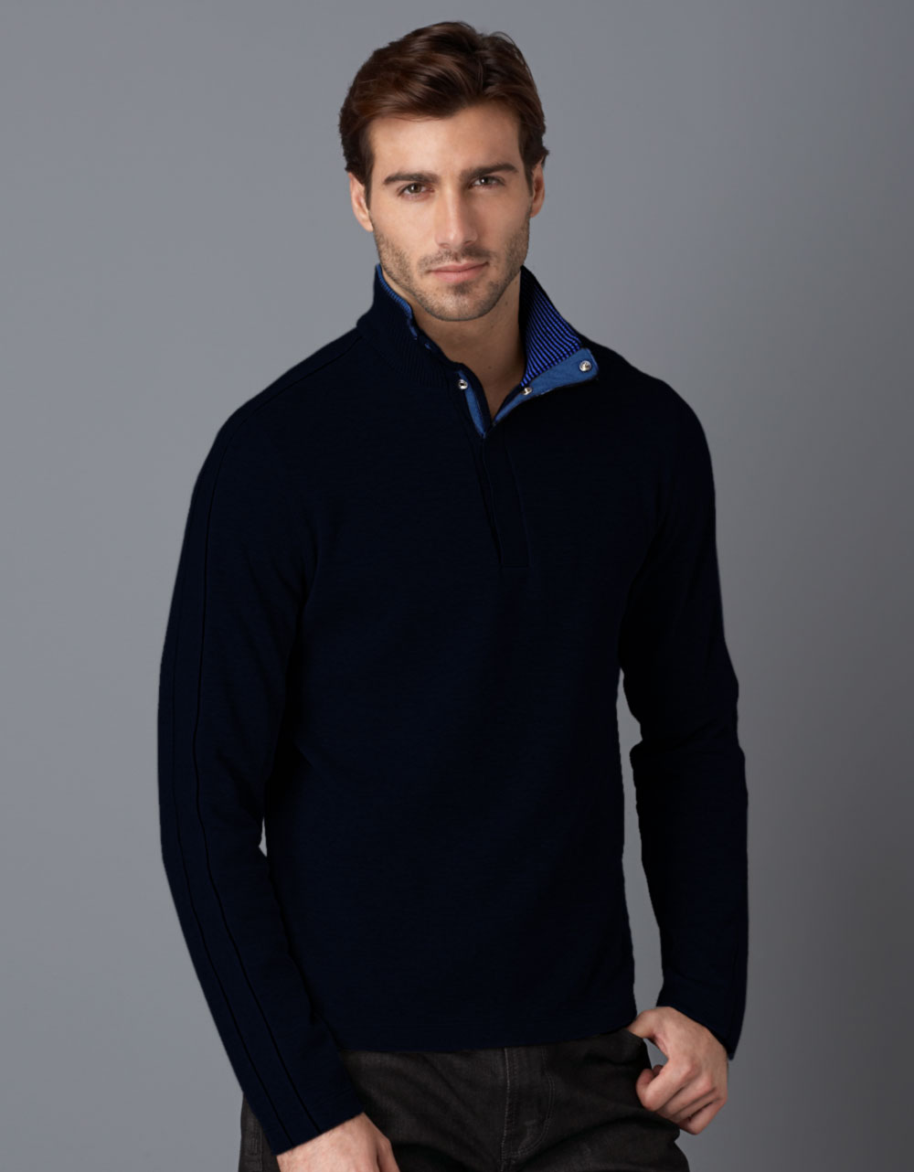 Boss By Hugo Boss 14zip Pullover Fleece in for Men (dark blue) | Lyst