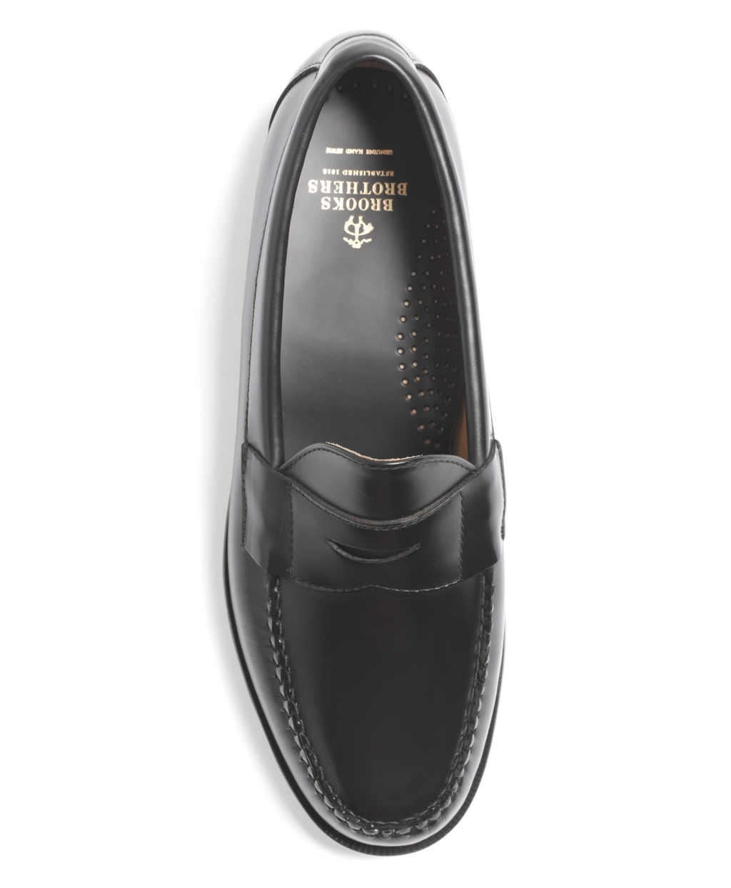 Brooks brothers Classic Penny Loafers in Black for Men | Lyst