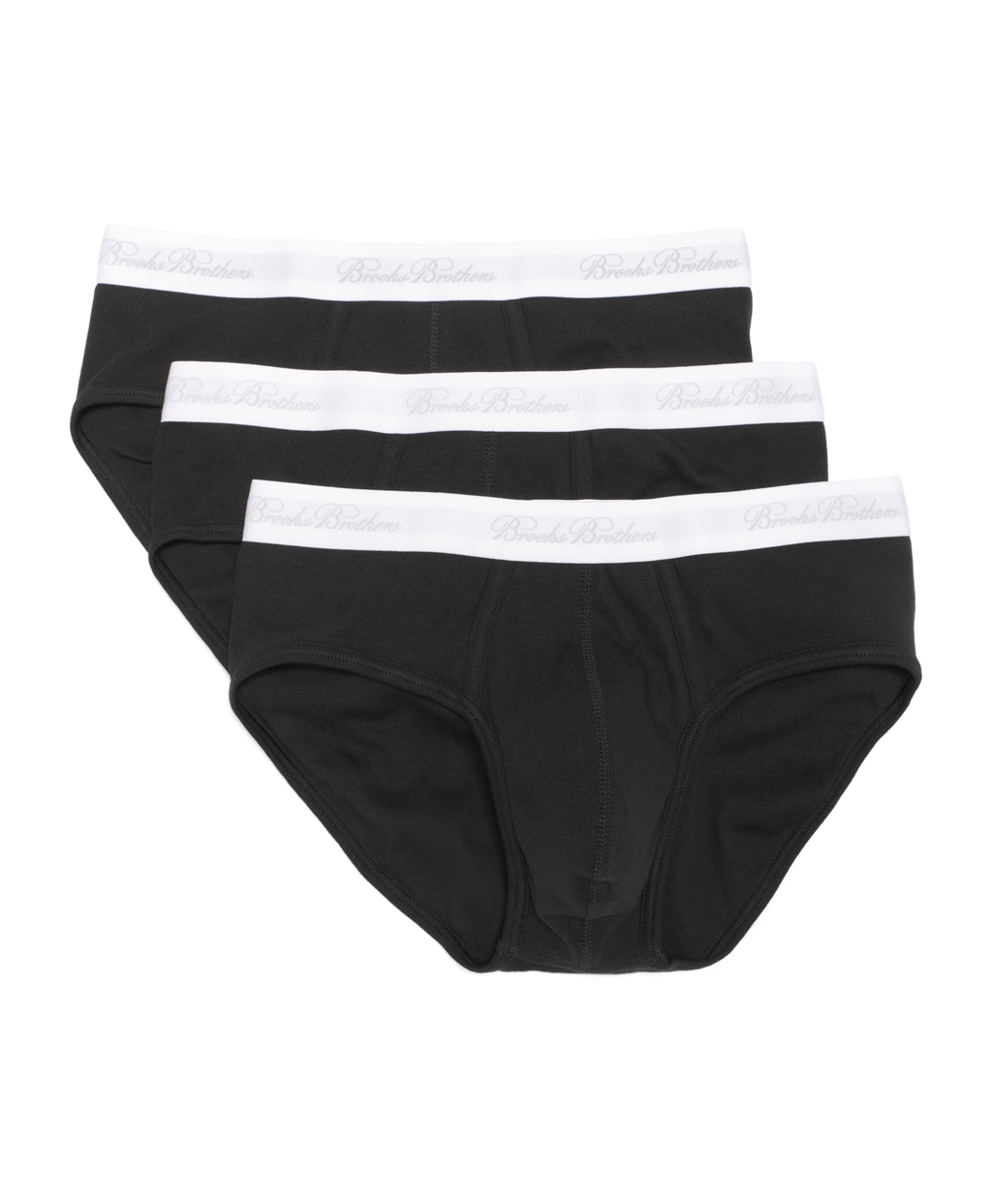 Brooks Brothers Supima® Cotton Lowrise Brief-three Pack in Black for ...